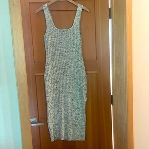tank style sweater dress with side slit